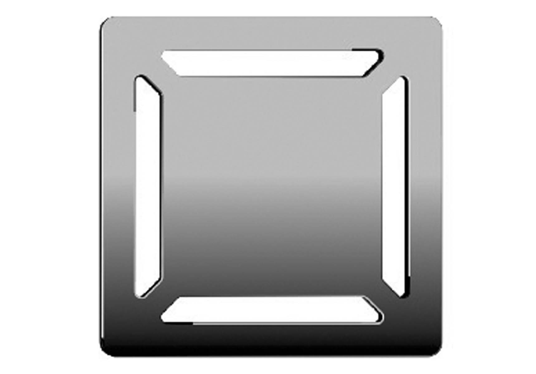 SC100 10x10 Square Style Chrome High Gloss, Side