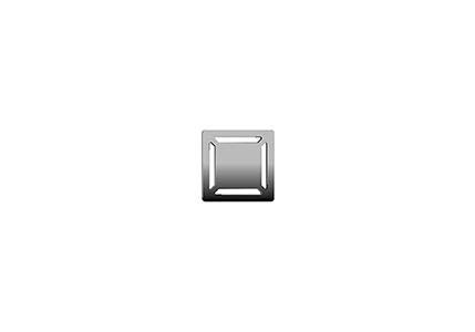 SC100 015 Square Elegant Matte Chrome, Side