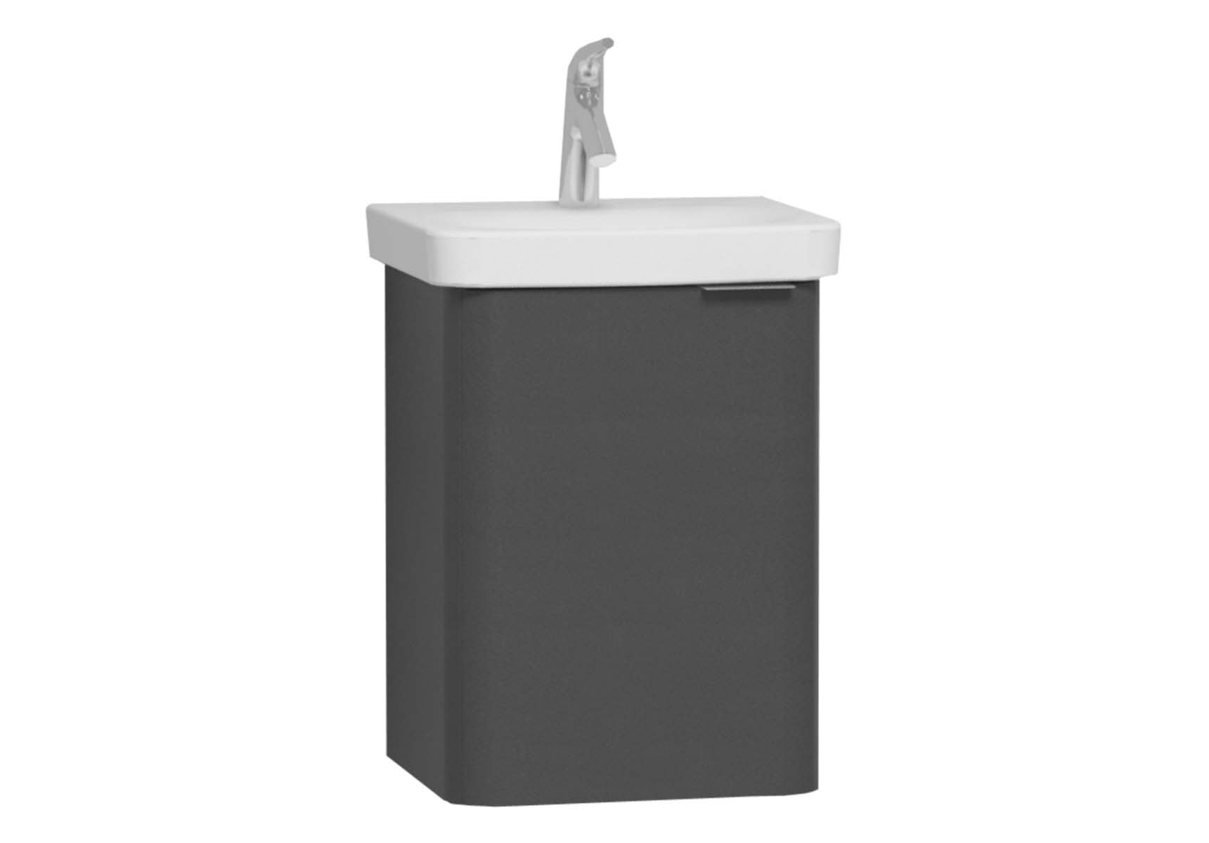 Nest Single Doorı Washbasin Unit 45 cm, Anthracite, Left