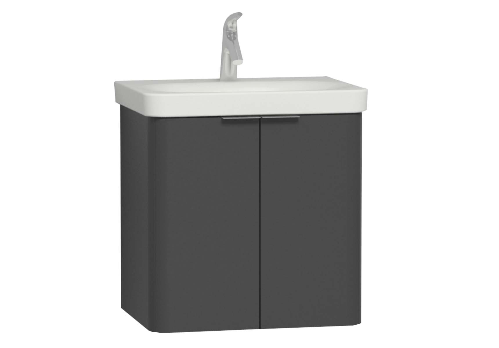 Nest 2 Doors Washbasin Unit 60 cm, Anthracite