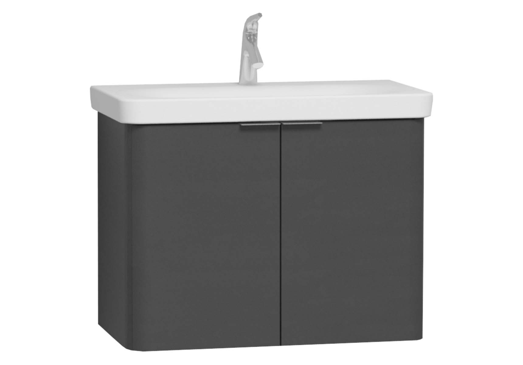 Nest 2 Doors Washbasin Unit 80 cm, Anthracite