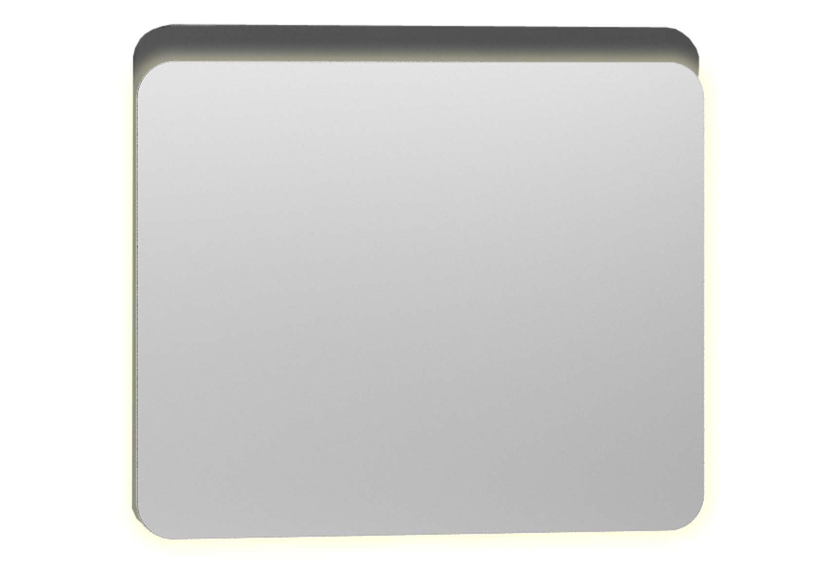 Nest Trendy Flat Mirror with Led 80 cm, Anthracite High Gloss