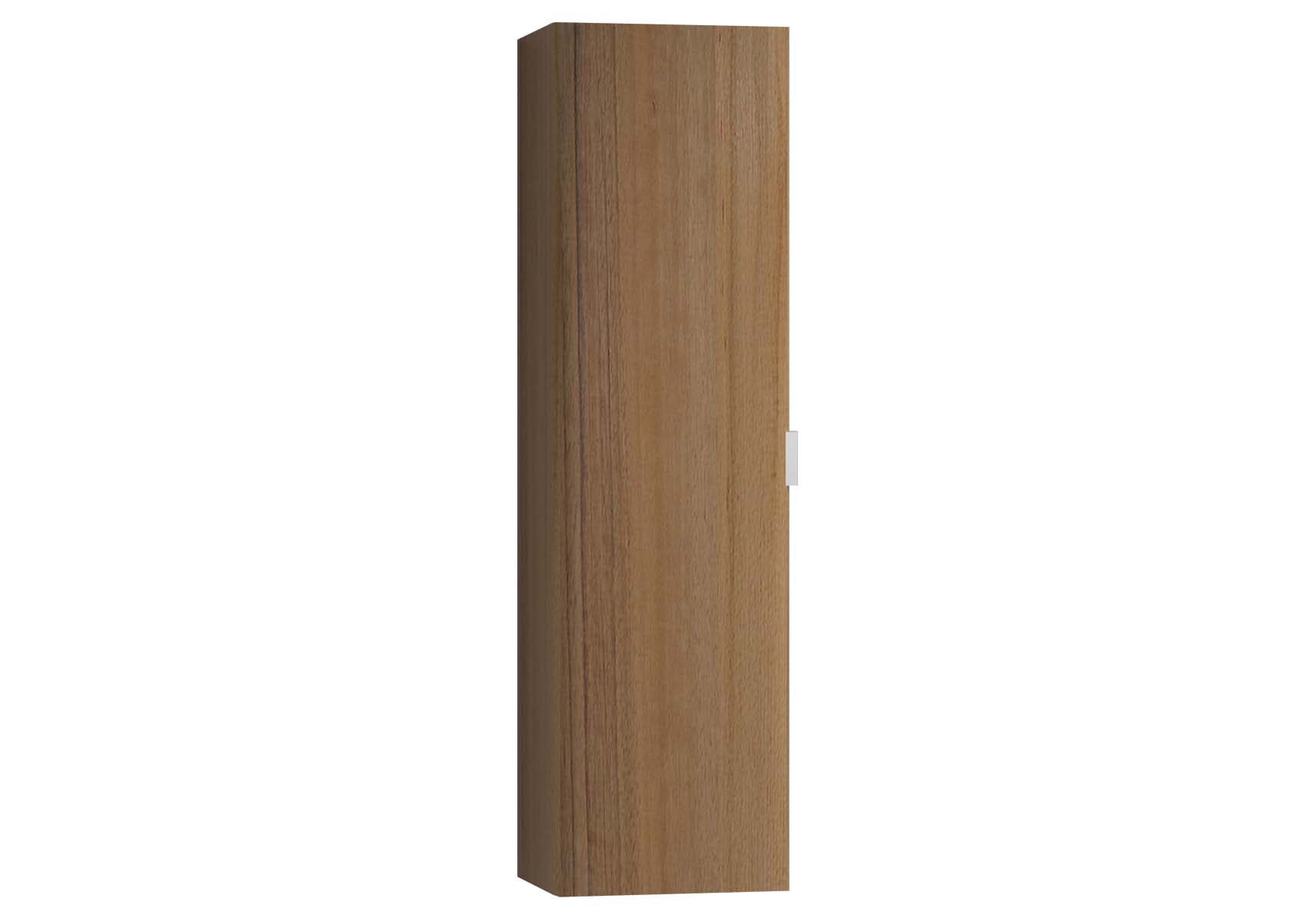 Nest Trendy Tall Unit Tek Kapak, Waved Natural Wood Left