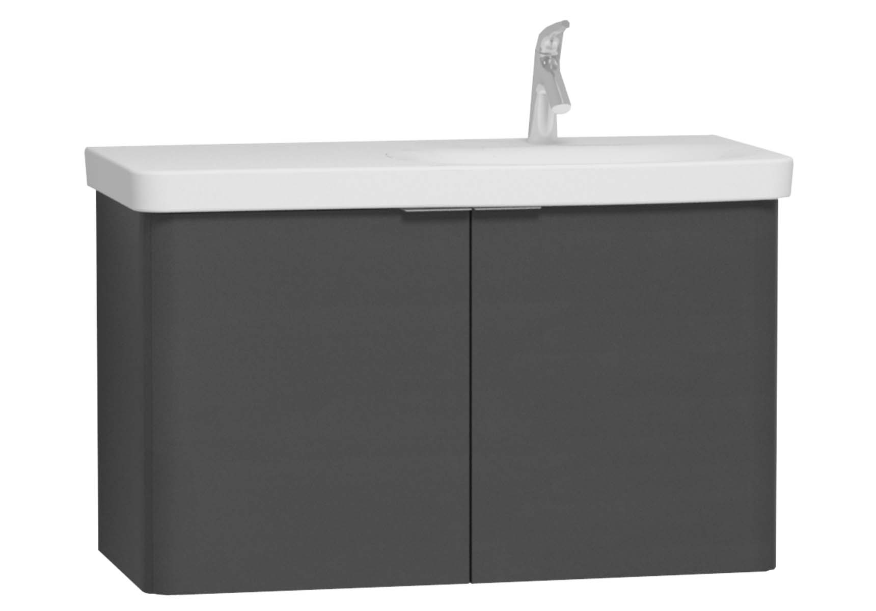 Nest 2 Doors Washbasin Unit 100 cm, Anthracite