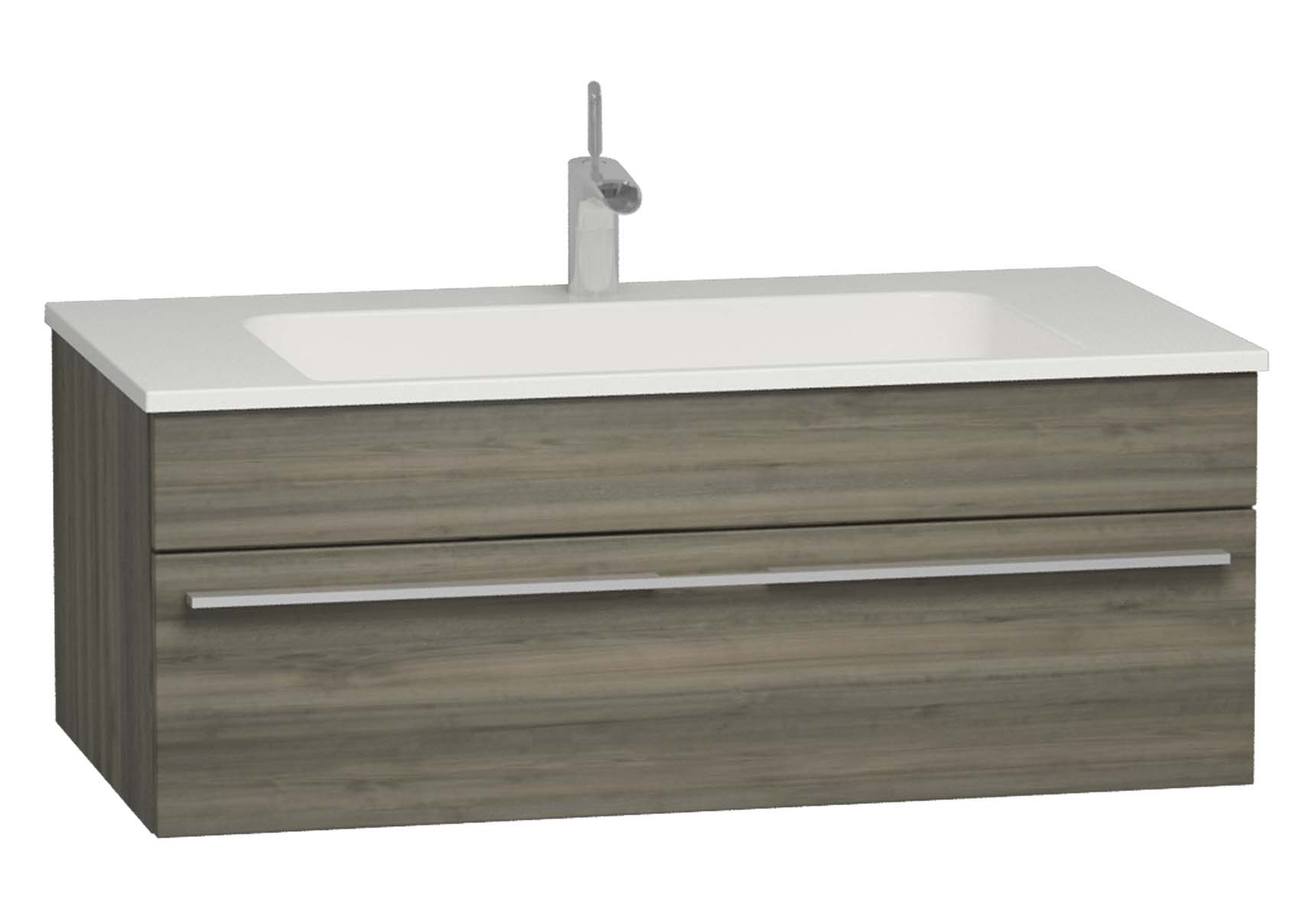 System Infinit Washbasin Unit 100 cm, Hidden Syphon with Sink