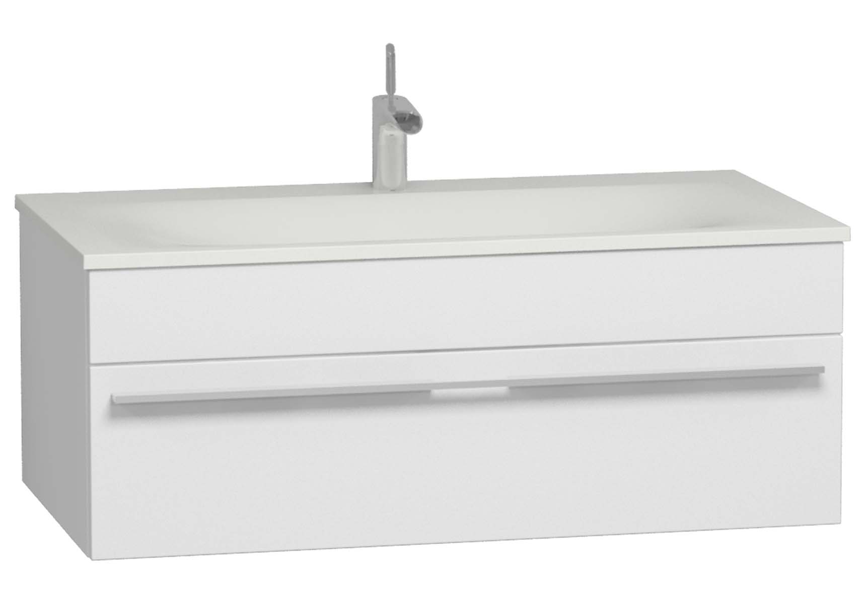 System Infinit Washbasin Unit 100 cm, Soft Moulded with Sink