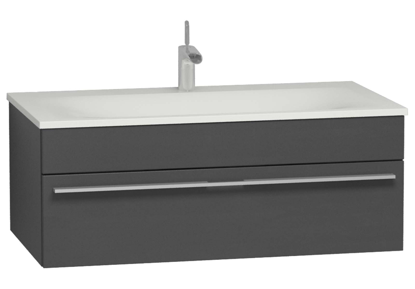 System Infinit Washbasin Unit 100 cm, Soft Moulded with Sink