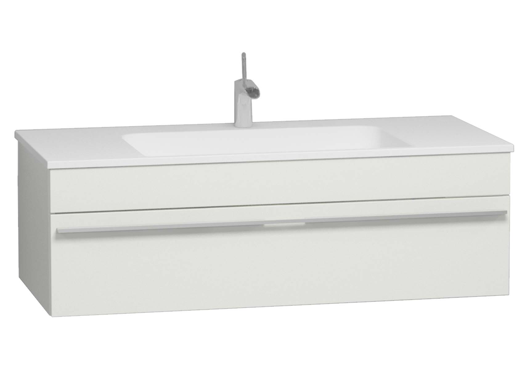 System Infinit Washbasin Unit 120 cm, Hidden Syphon with Sink