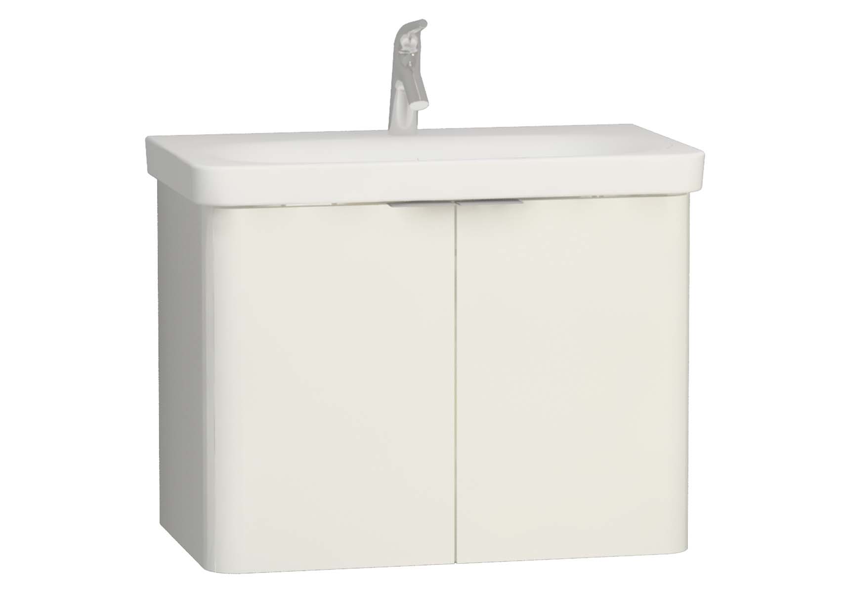 Nest 2 Doors Washbasin Unit 80 cm, White