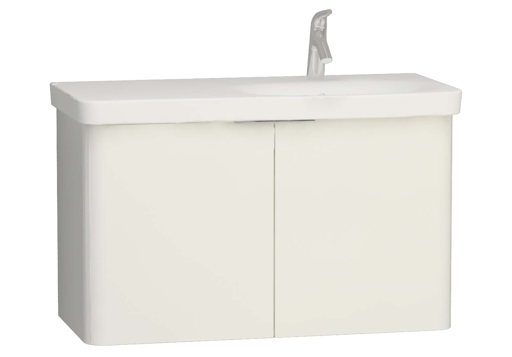 Nest 2 Doors Washbasin Unit 100 cm, White