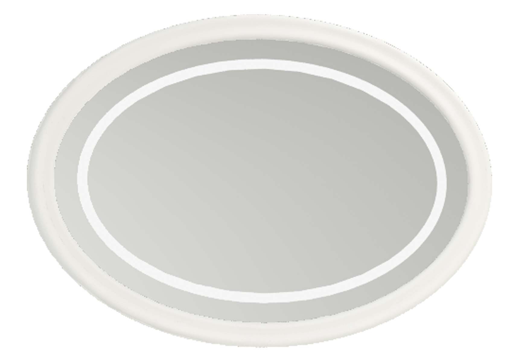 Elegance Illuminated Mirror, 100 cm, Matte White