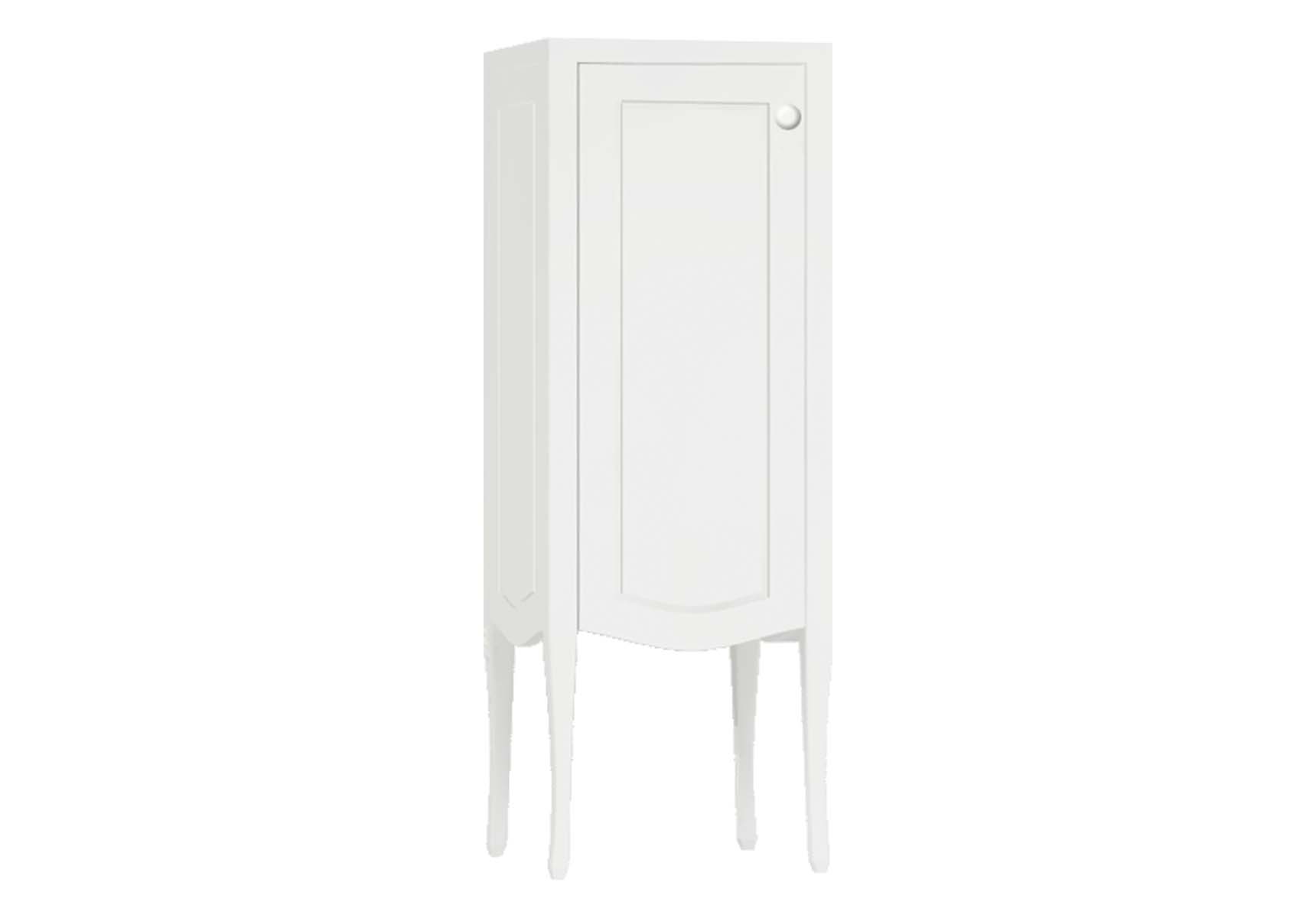 Elegance Mid Unit, Matte White, Left