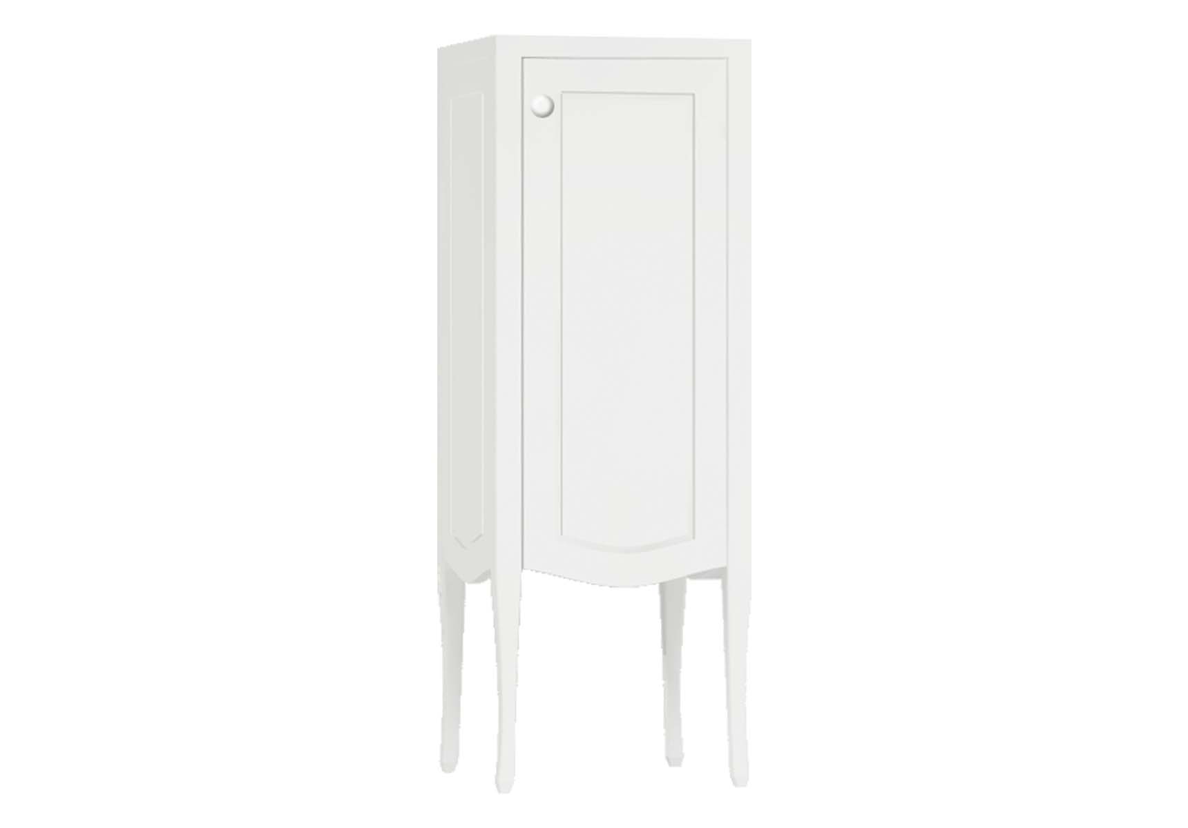 Elegance Mid Unit, Matte White, Right