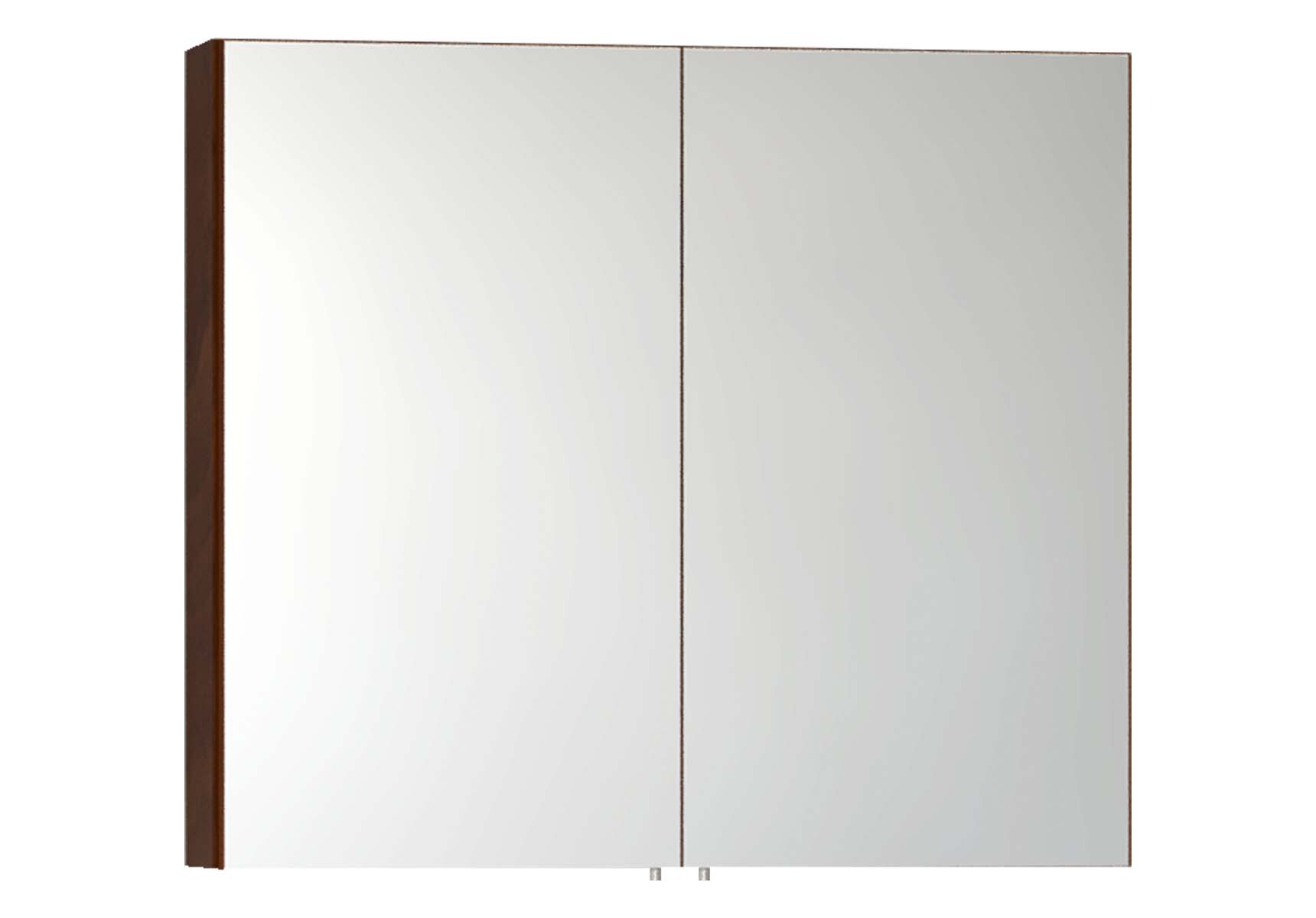Mirror Cabinet, Classic, 80 cm, Walnut