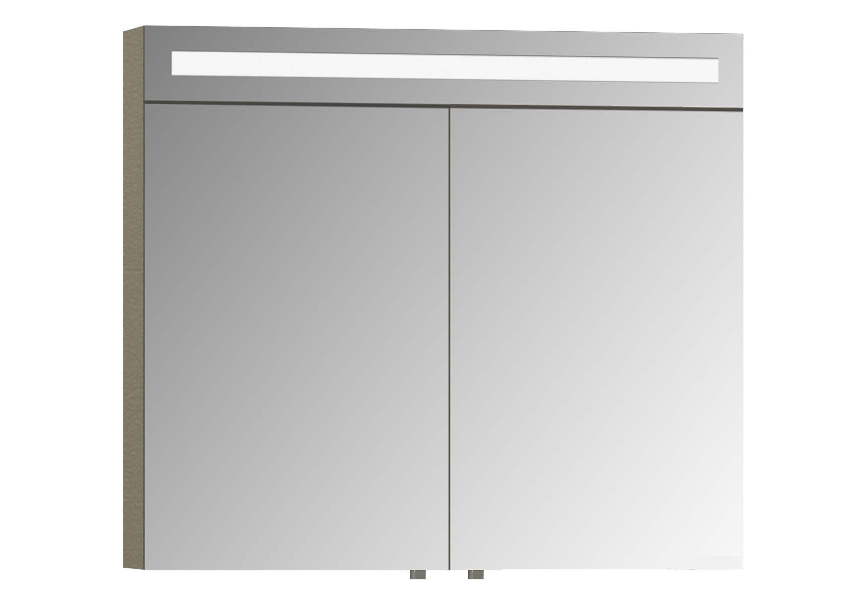 Mirror Cabinet, Elite, 80 cm, Metallic Mink