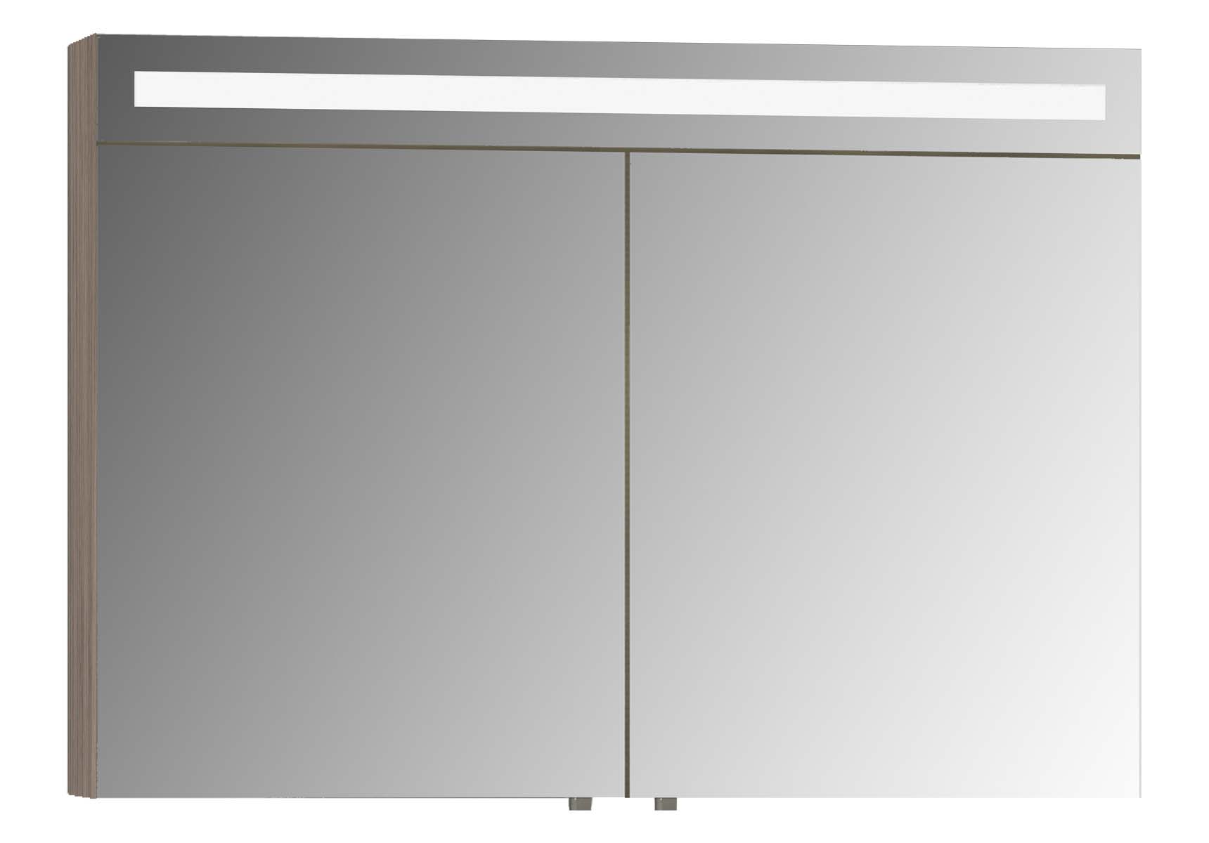 Mirror Cabinet, Elite, 100 cm, Grey Oak
