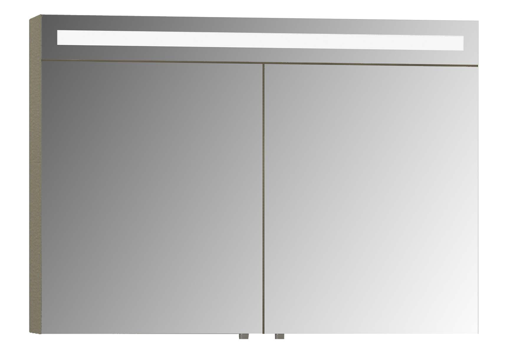 Mirror Cabinet, Elite, 100 cm, Metallic Mink