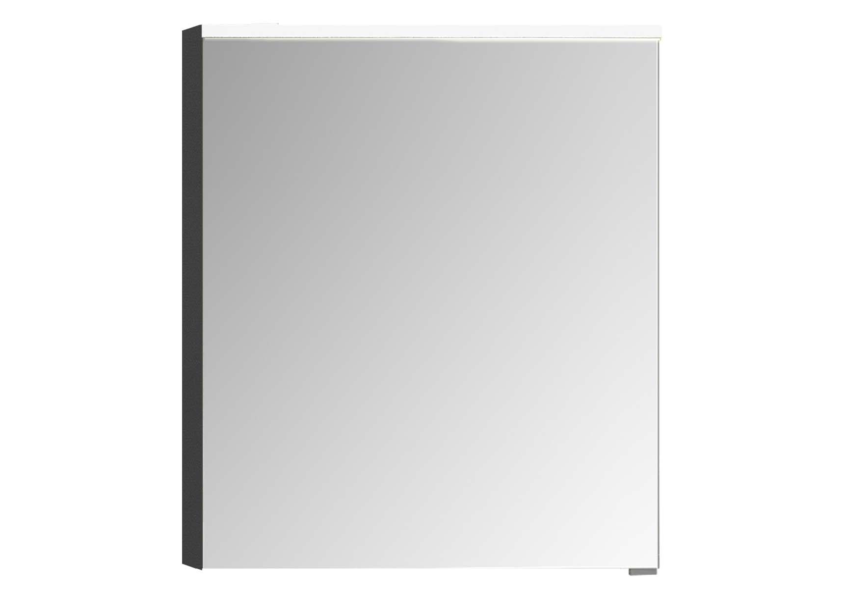 Mirror Cabinet, Premium, 60 cm, Anthracite High Gloss Left