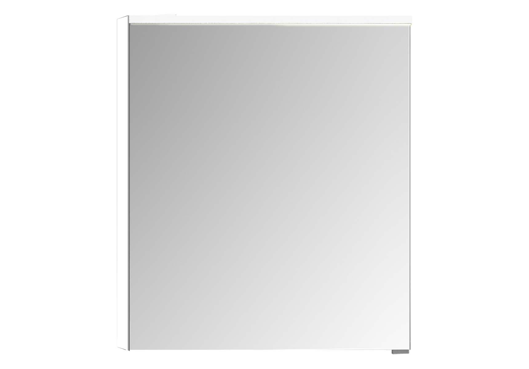 Mirror Cabinet, Premium, 60 cm, White High Gloss Left