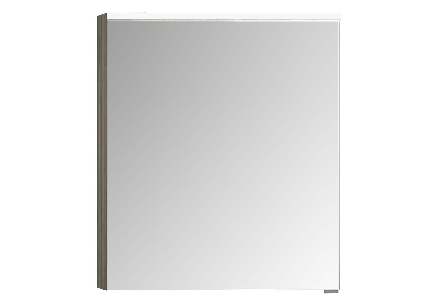 Mirror Cabinet, Premium, 60 cm, Grey Birch High Gloss Left