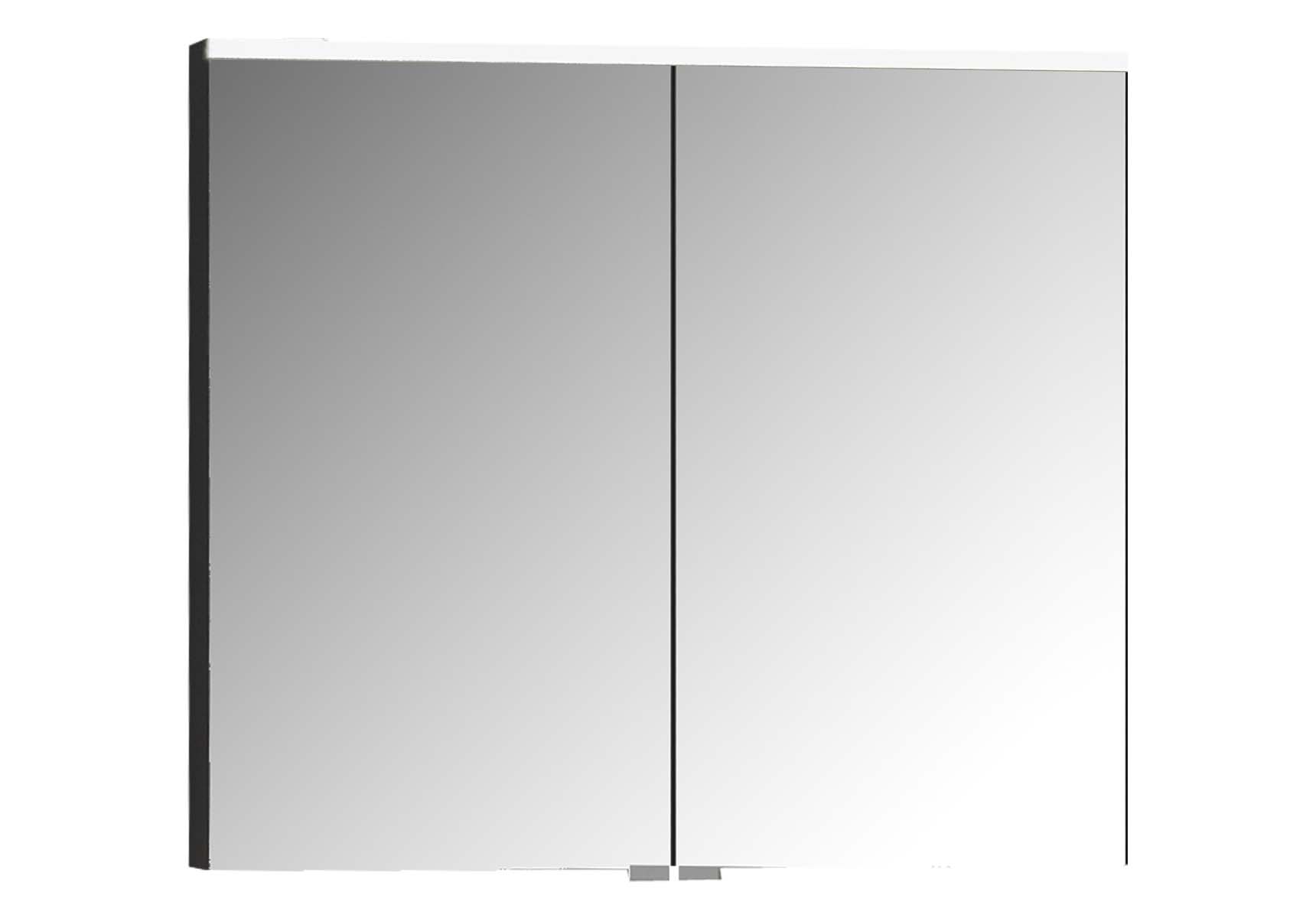 Mirror Cabinet, Premium, 80 cm, Anthracite High Gloss