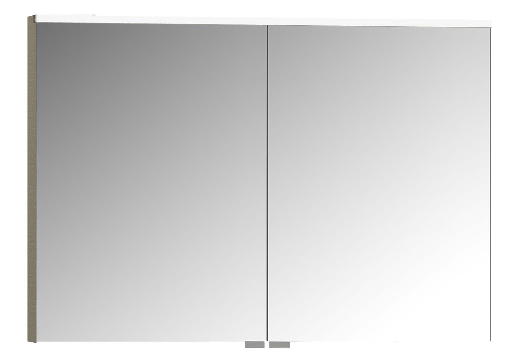 Mirror Cabinet, Premium, 100 cm, Metallic Mink