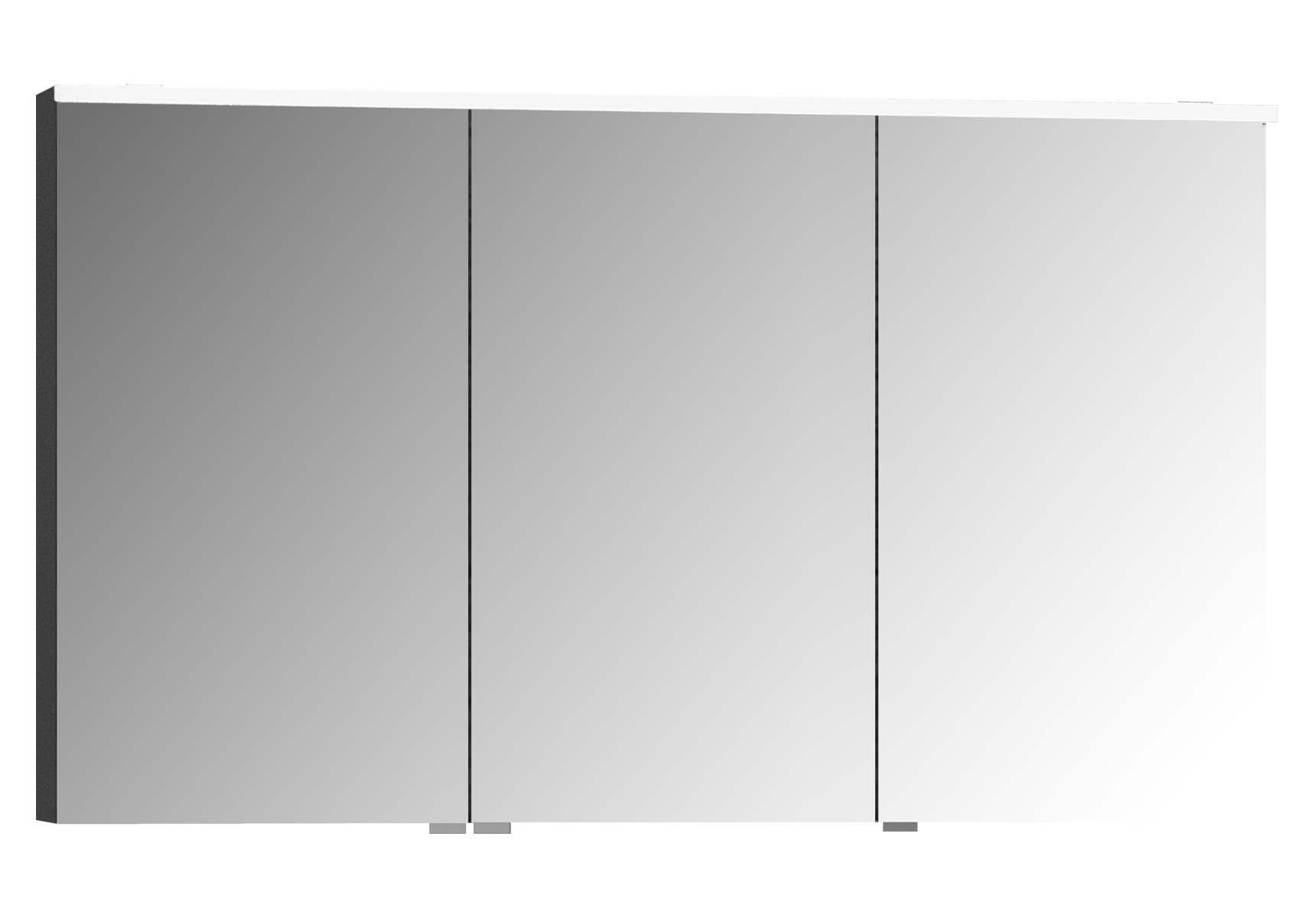 Mirror Cabinet, Premium, 120 cm, Anthracite High Gloss