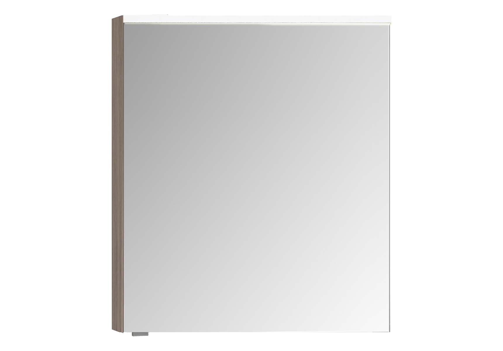 Mirror Cabinet, Premium, 60 cm, Grey Oak Right
