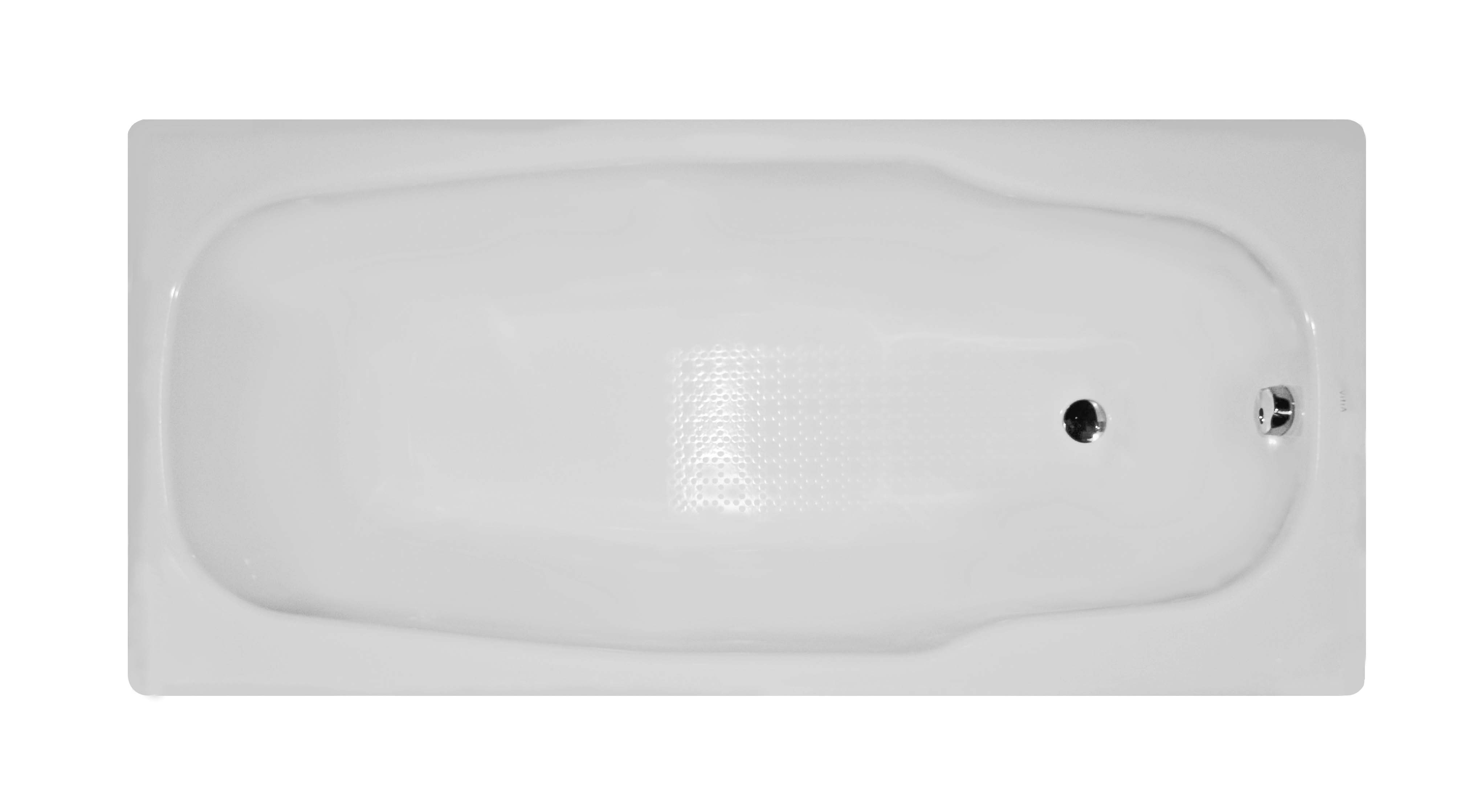 Stream 170x80 cm Steel Bathtub, 3.5 Mm, Sound Proofing Pad