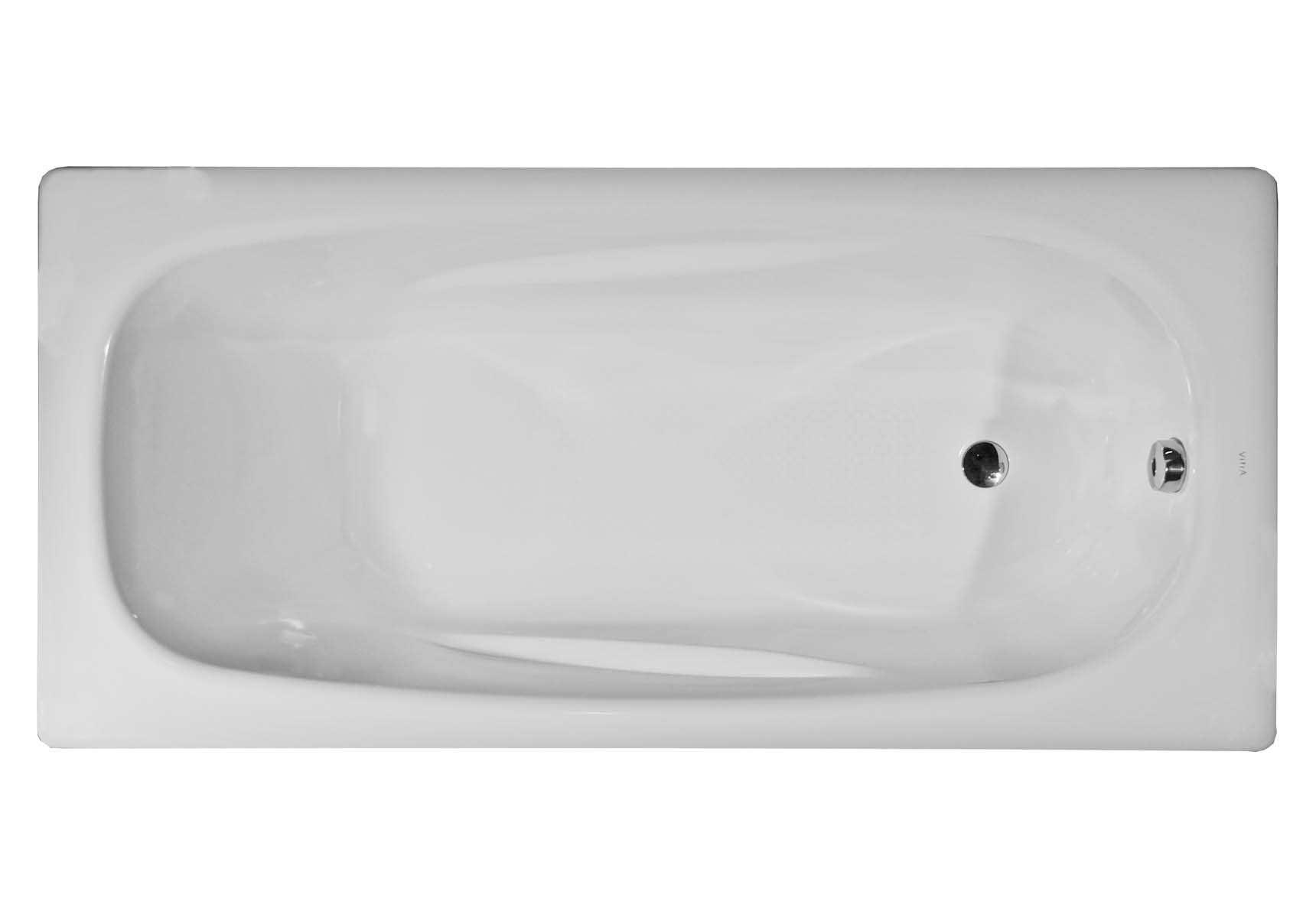 Generic Ergo 170x75 cm Steel Bathtub, 3.5 Mm, Sound Proofing Pad