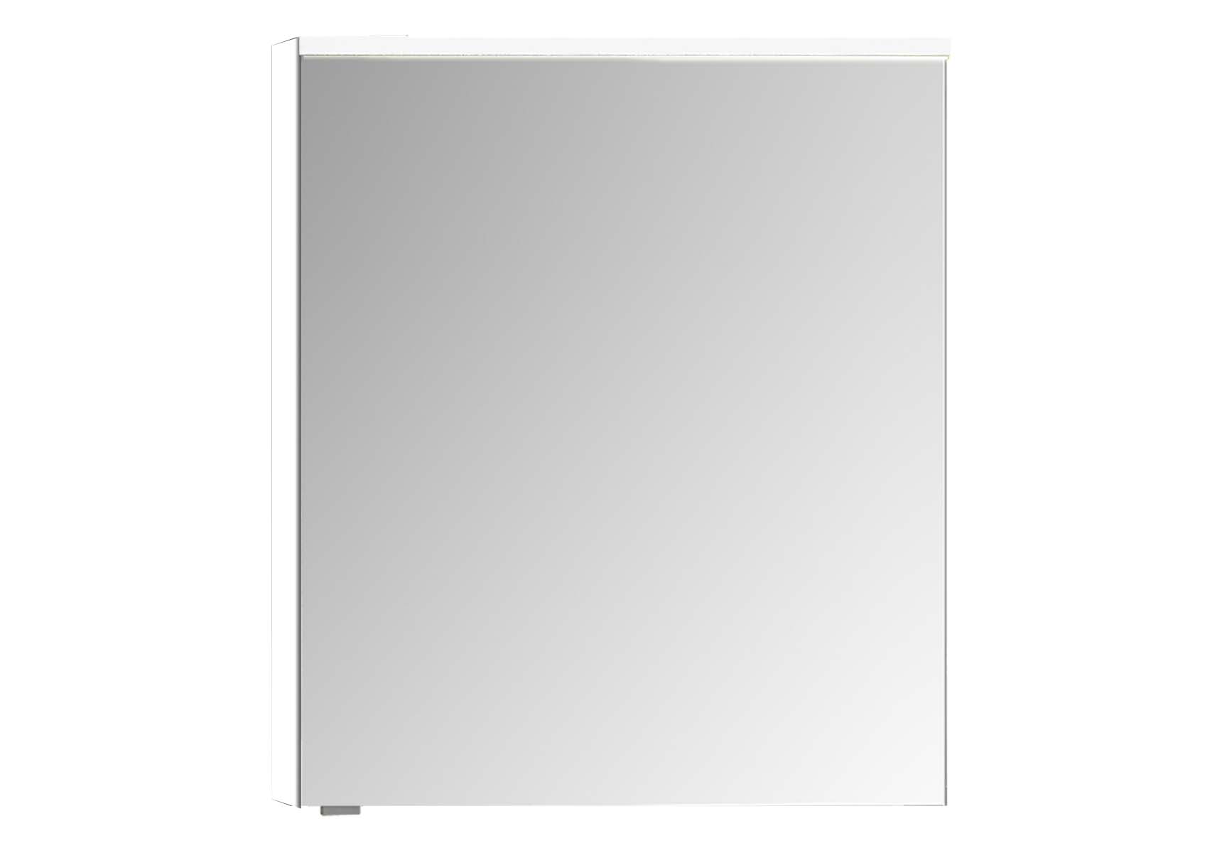 Mirror Cabinet, Premium, 60 cm, White High Gloss Right