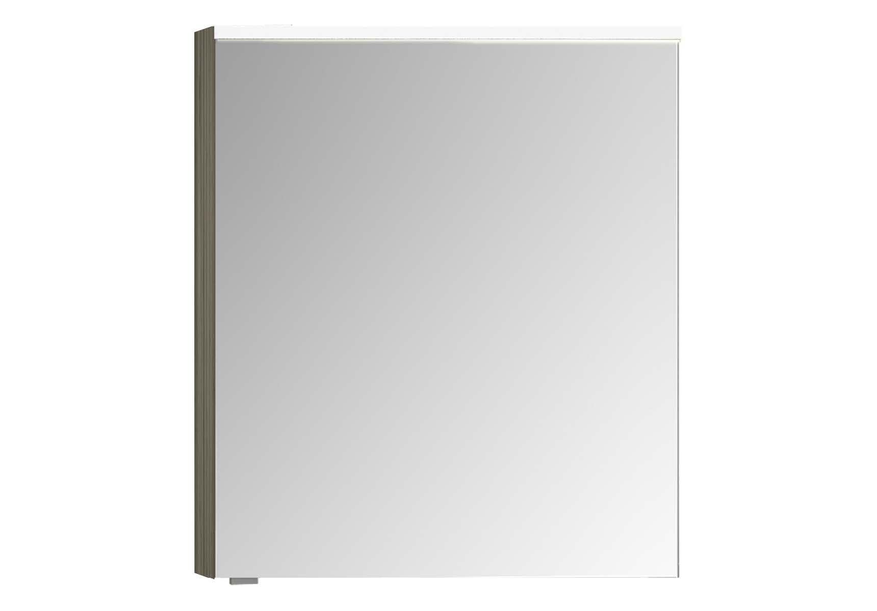 Mirror Cabinet, Premium, 60 cm, Grey Birch High Gloss Right