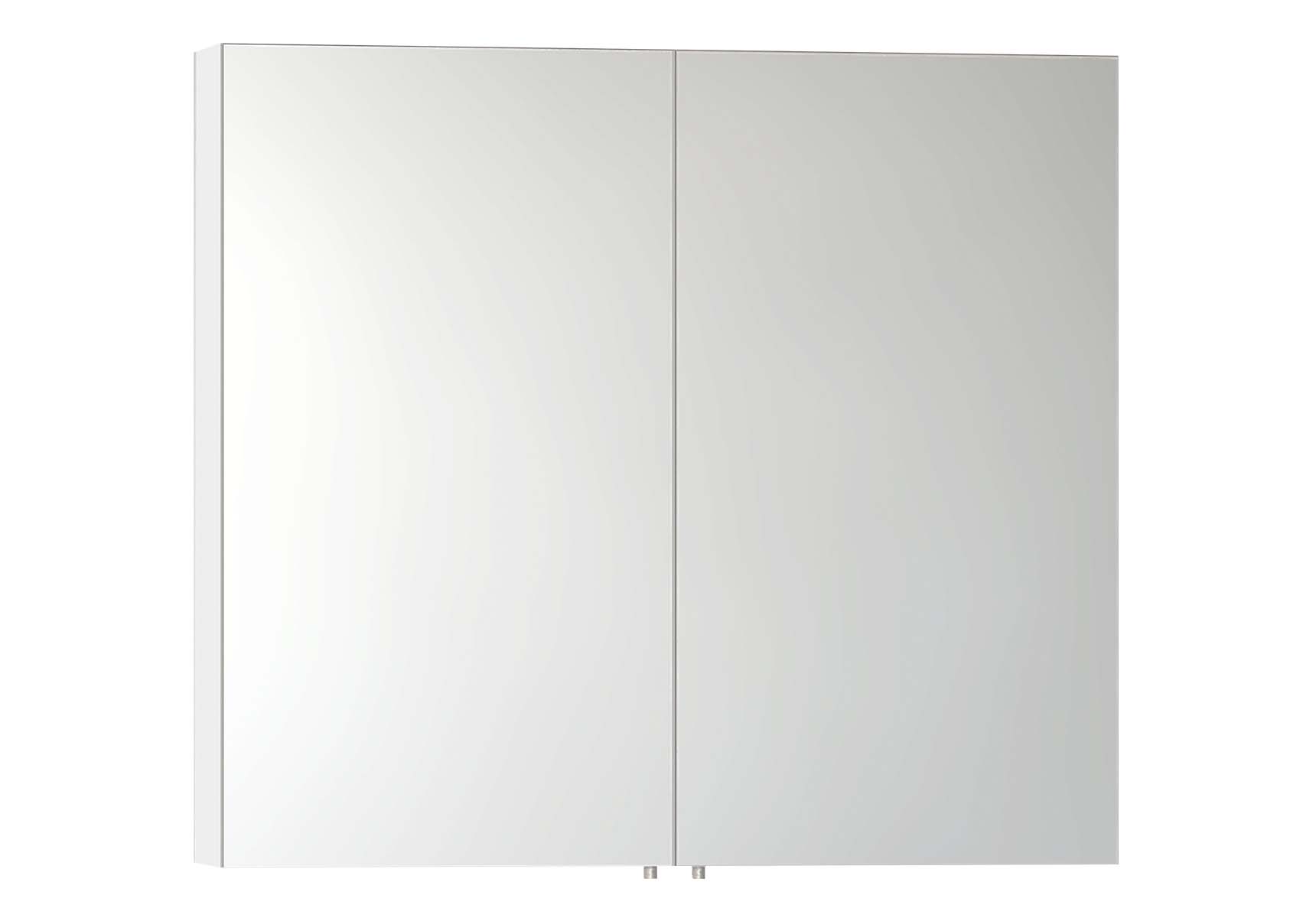 Mirror Cabinet, Classic, 100 cm, White High Gloss