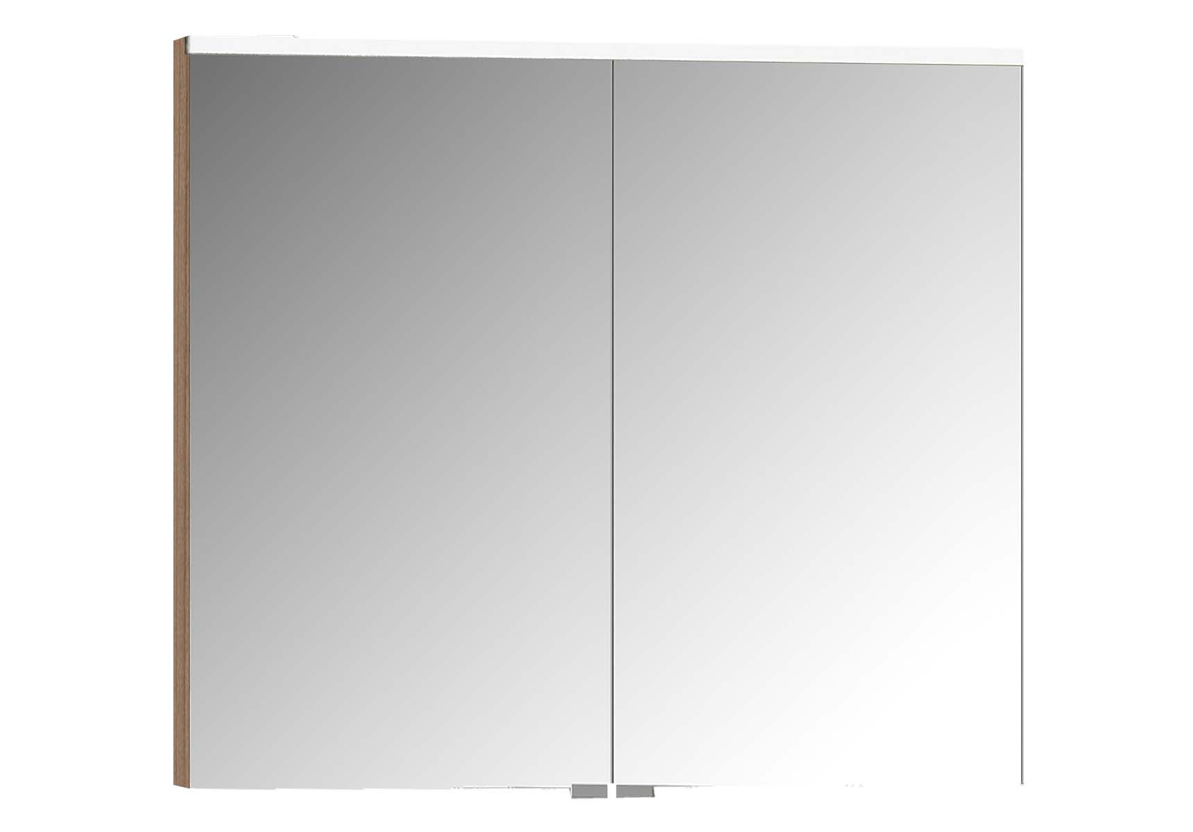 Mirror Cabinet, Premium, 80 cm, Golden Cherry