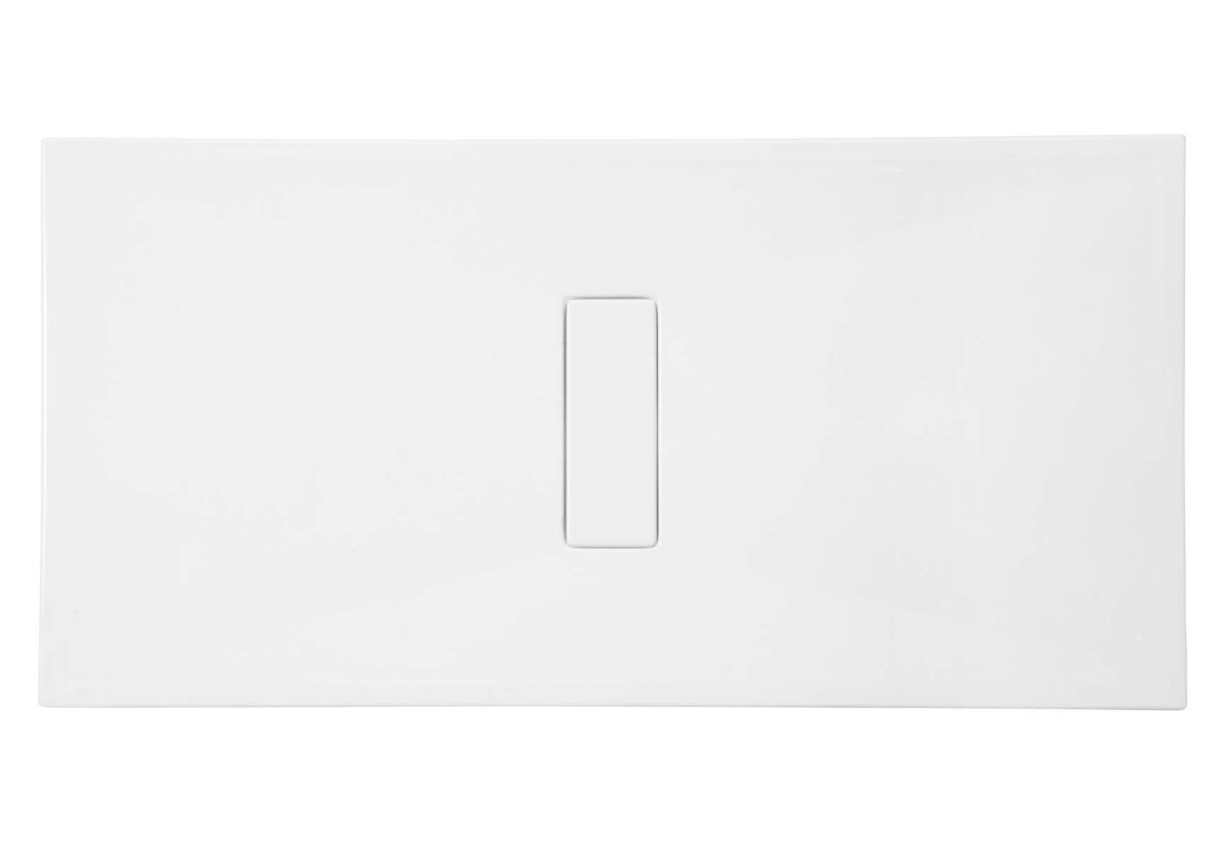 Slim 90x80 cm Rectangular Zero Surface, Acrylic Waste Cover