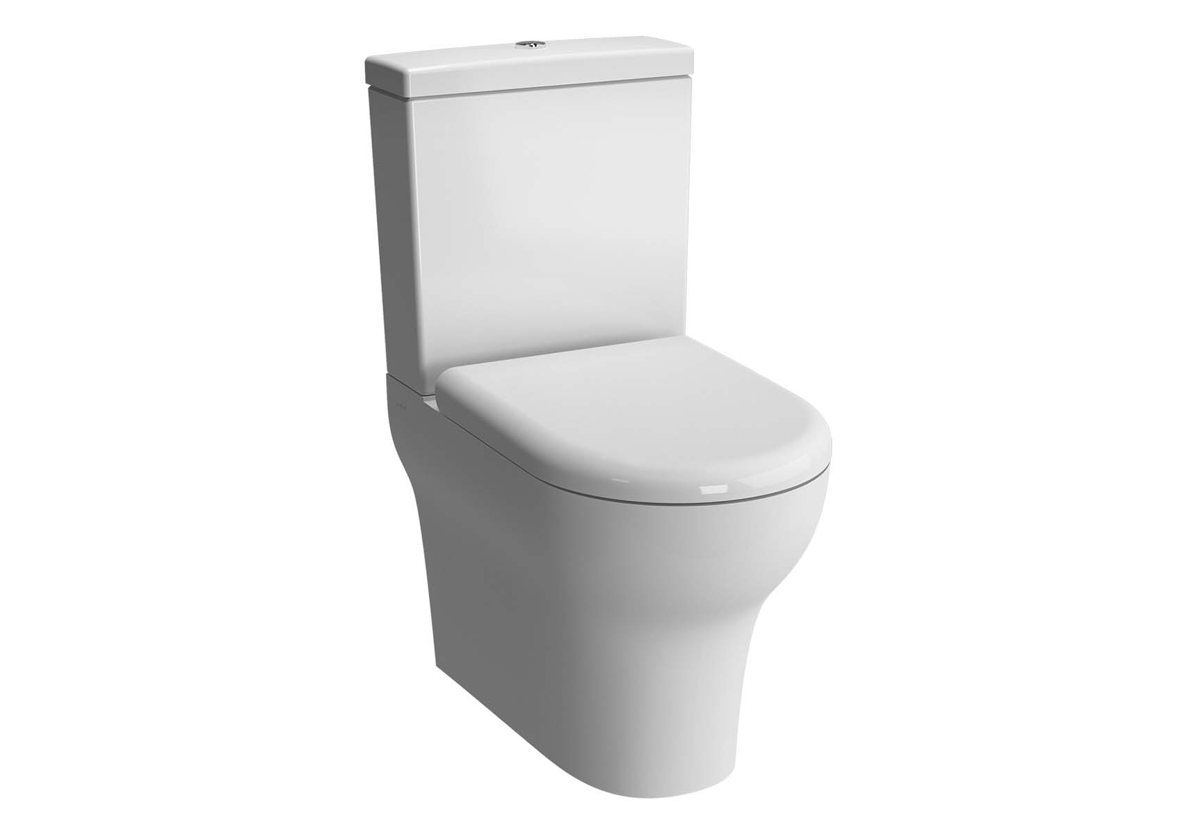 Zentrum Back-To-Wall Close-Coupled WC Pan, 60cm