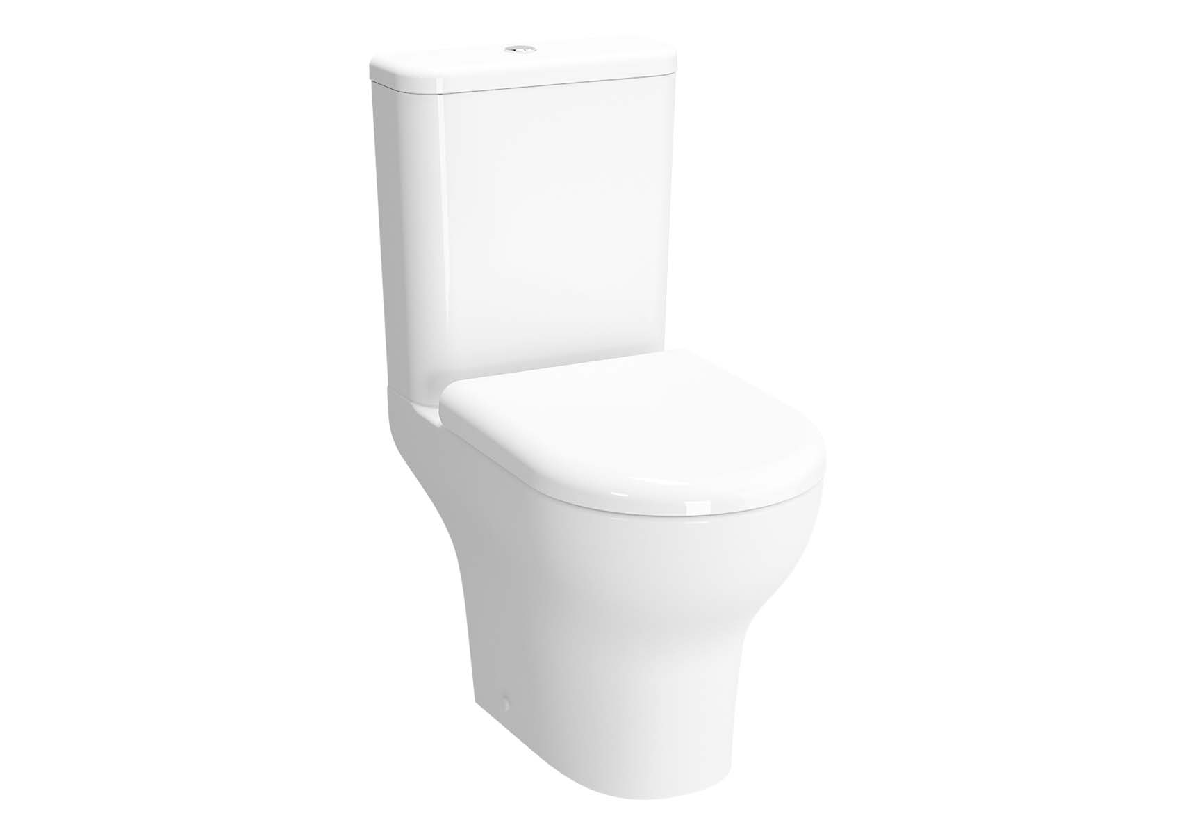 Zentrum Rim-ex close-coupled WC pan, Open-back