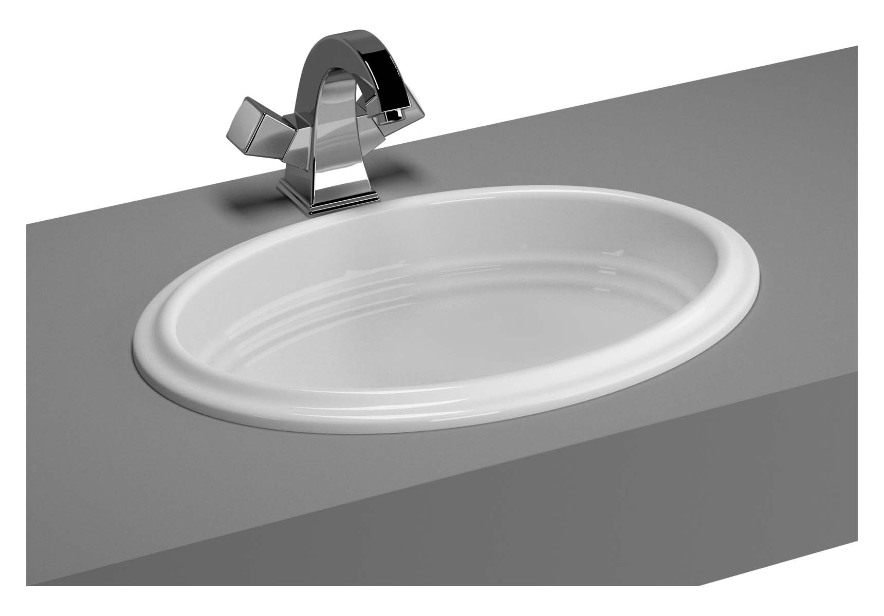 Efes Countertop Basin without Tap Hole, with Side Holes