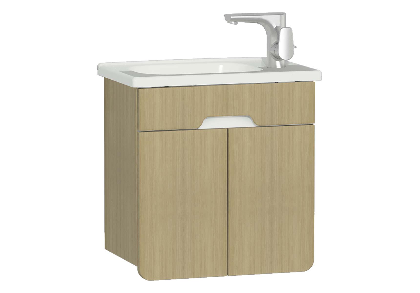 D-Light Washbasin Unit, 50 cm, Natural Oak