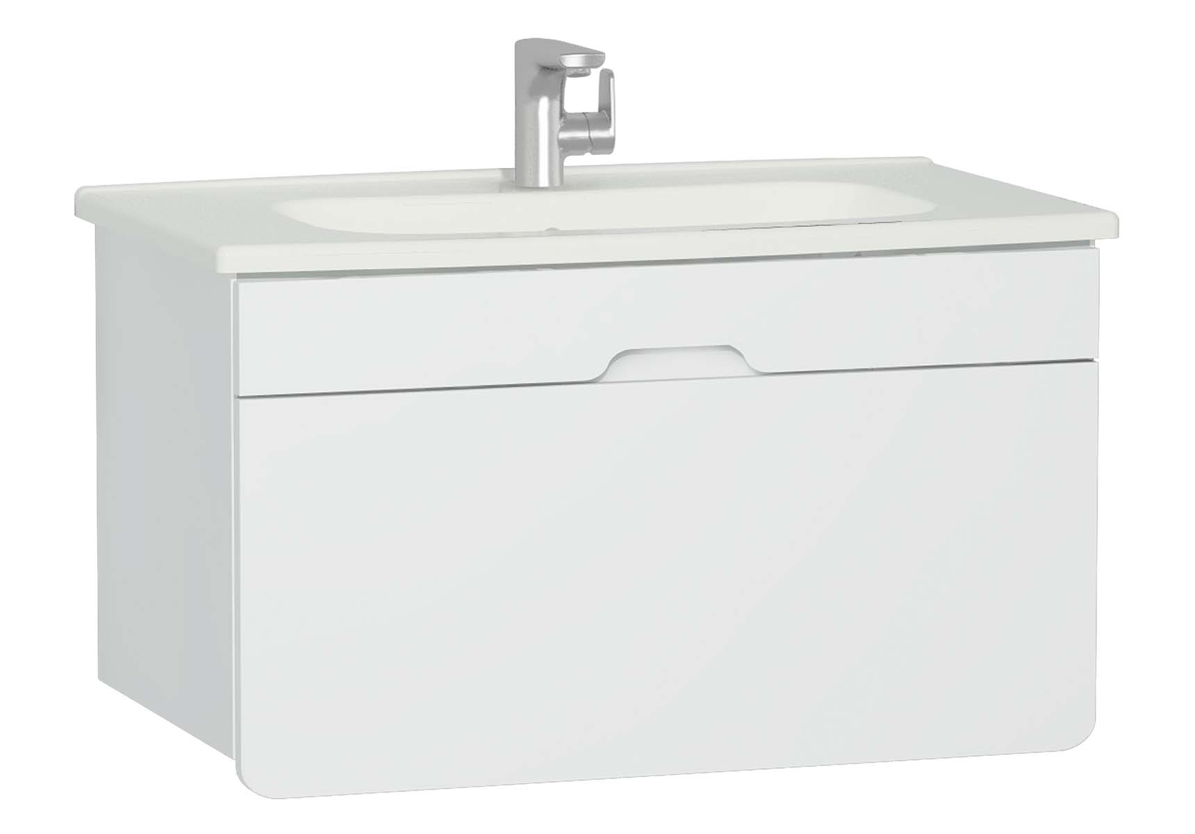 D-Light Washbasin Unit, 90 cm, Matte White