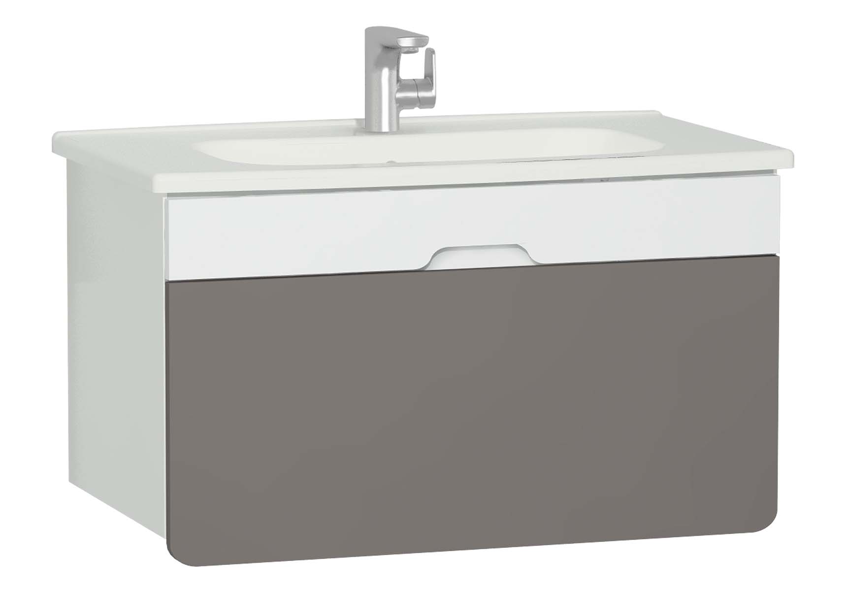 D-Light Washbasin Unit, 90 cm, Matte White & Mink