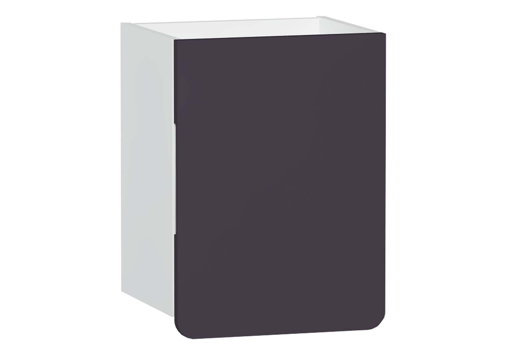 D-Light Side Unit, 40 cm, Matte White & Purple, Right