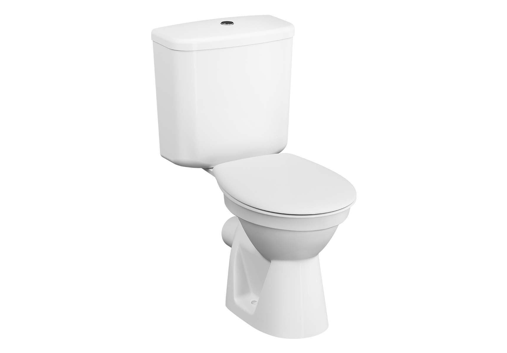 Special Needs Conforma, Close-coupled WC Pan, open back, 75 cm, universal outlet, white