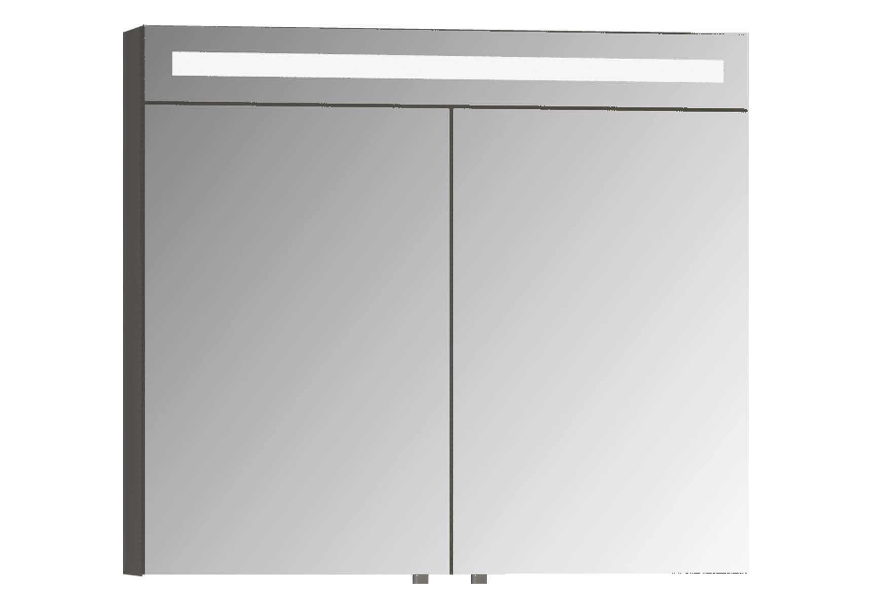 Elite Mirror Cabinet, 80 cm, Matte White