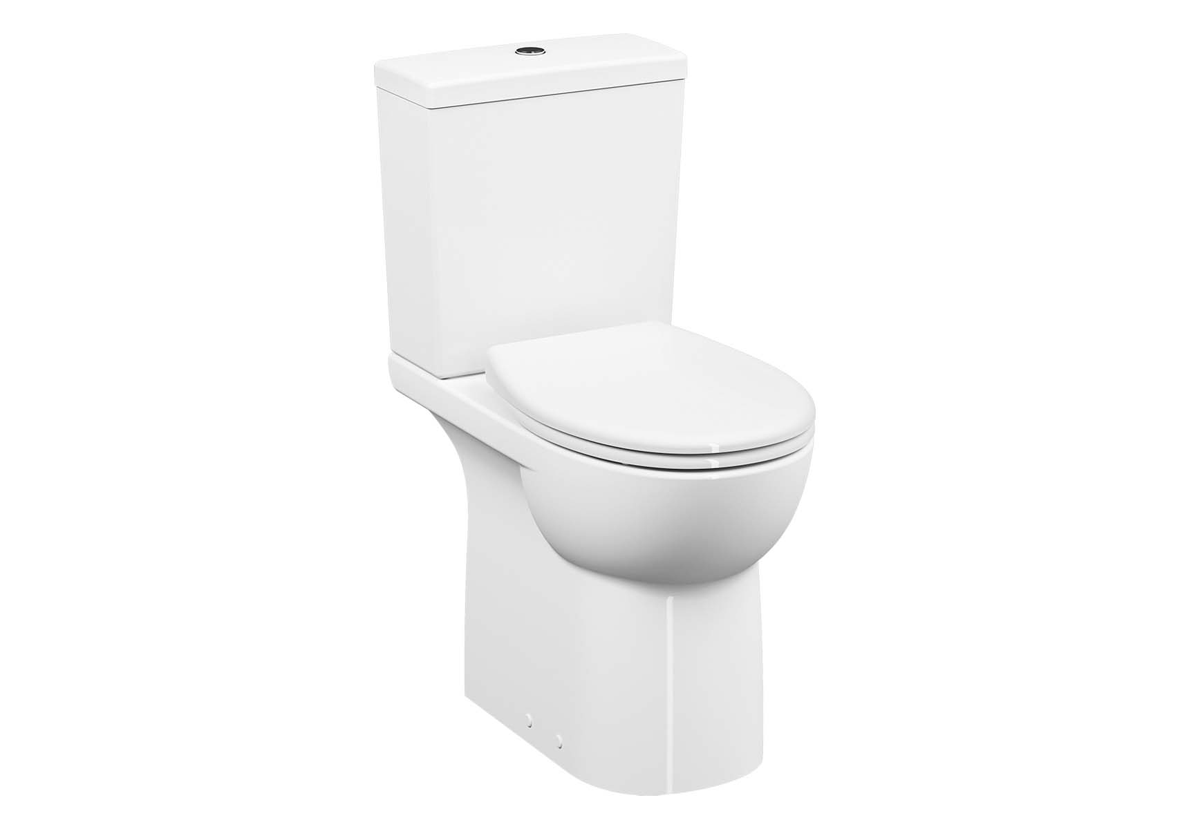 Special Needs Conforma, Rim-ex Close-coupled WC Pan, open back, 65 cm, universal outlet, white