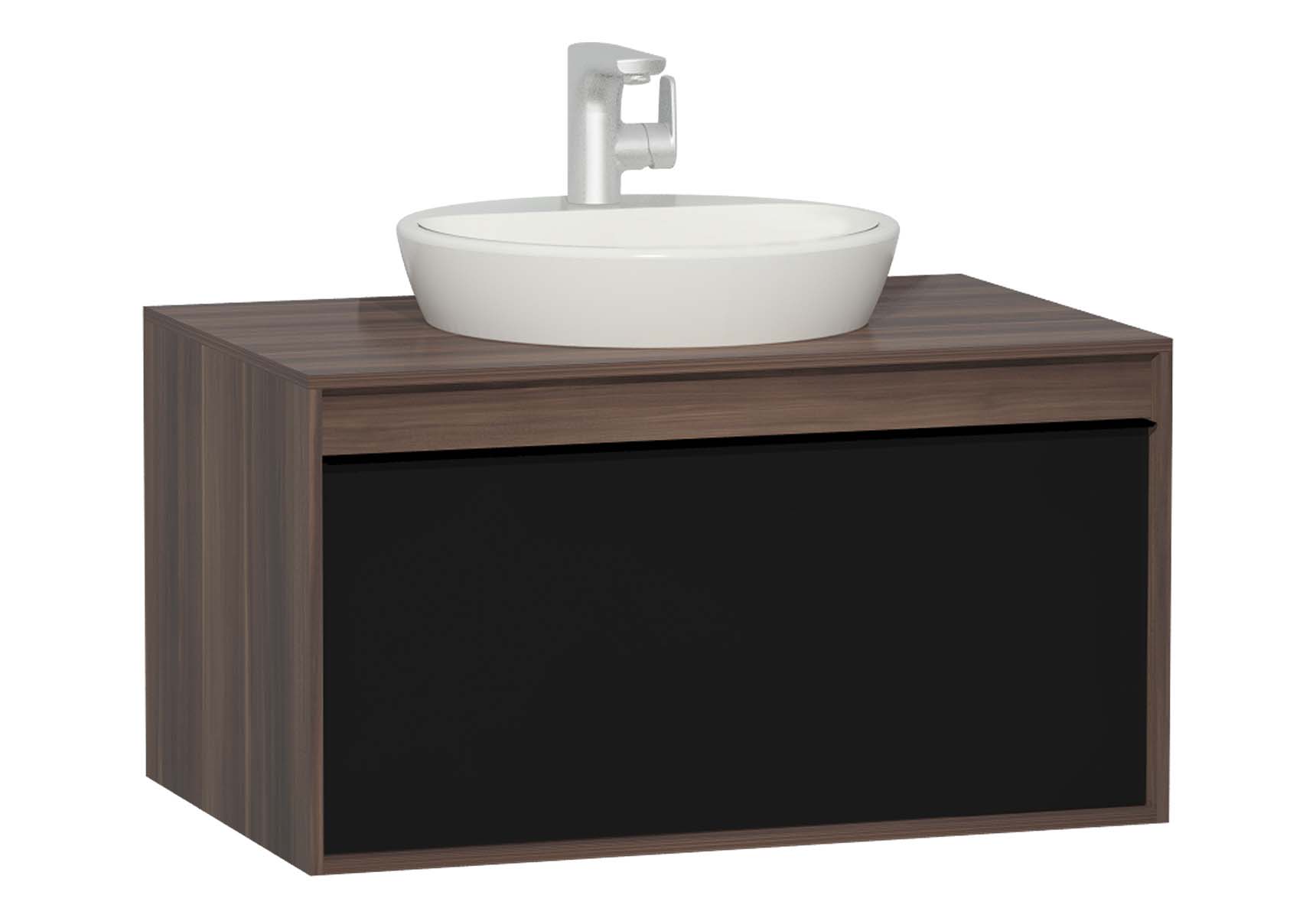 Metropole 80 cm Washbasin Unit, 1 Drawer, Plum