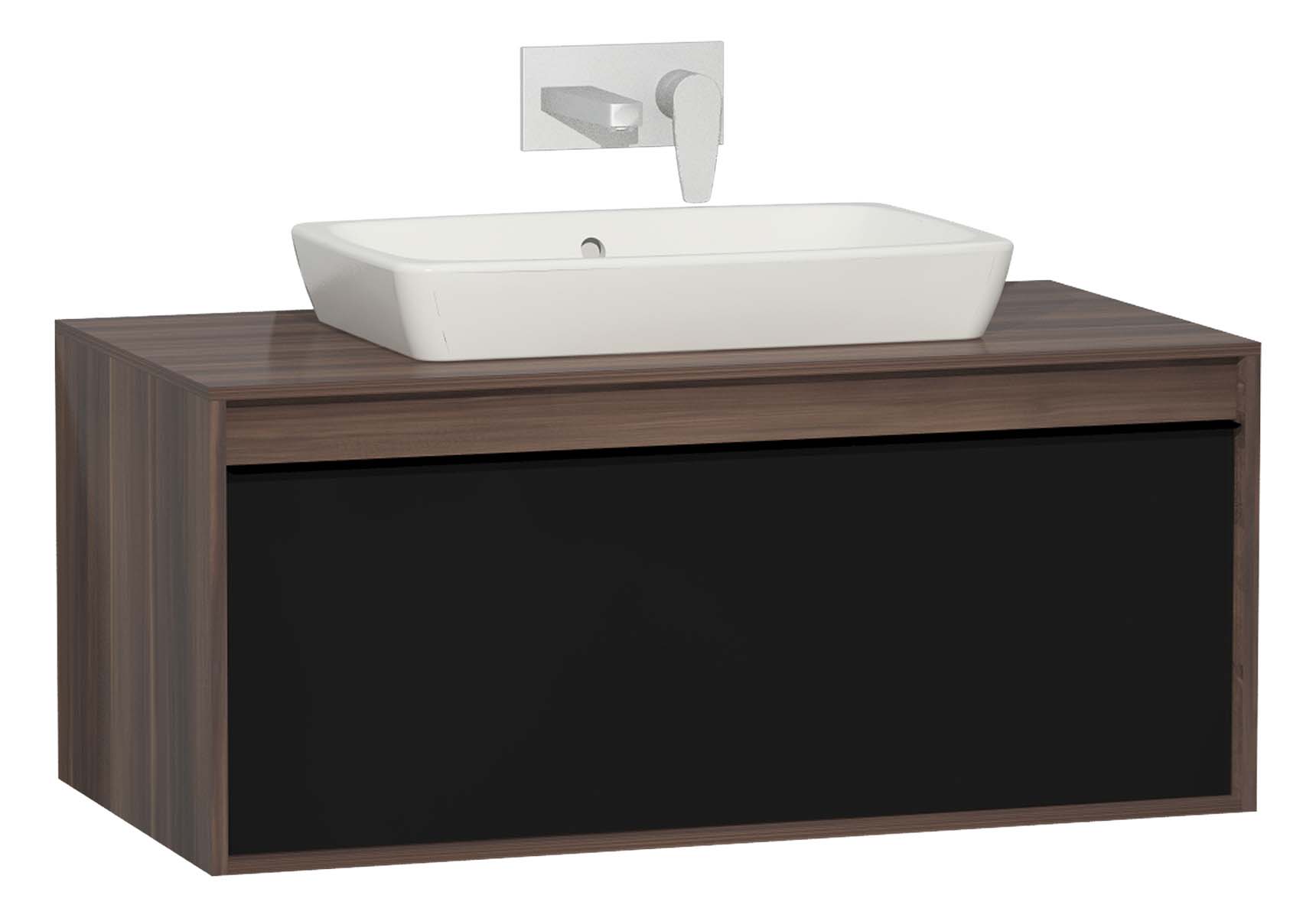 Metropole 100 cm Washbasin Unit, 1 Drawer, Plum