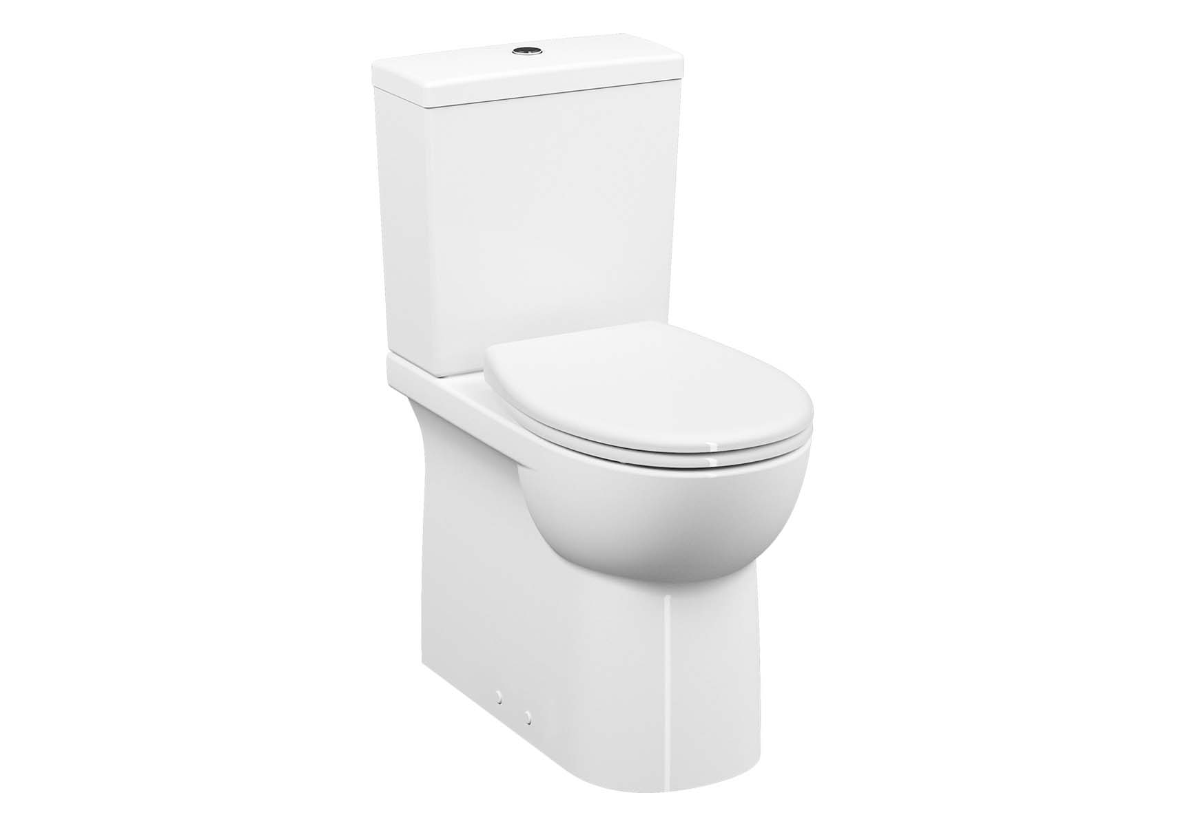 Special Needs Conforma, Close-coupled WC Pan, back-to-wall, 65 cm, universal outlet, water connection from side, white