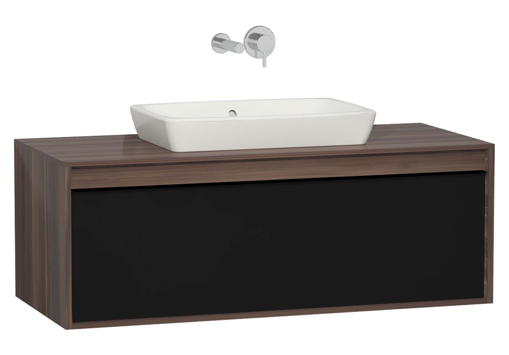 Metropole 120 cm Washbasin Unit, 1 Drawer, Plum