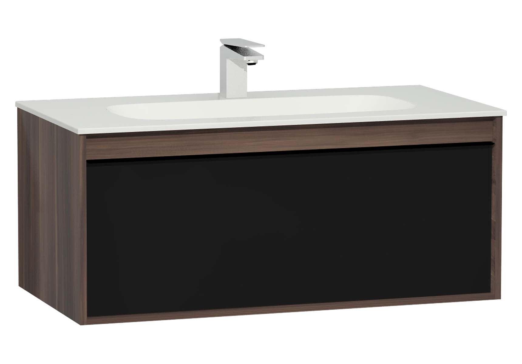 Metropole 100 cm Washbasin Unit, 1 Drawer, Infinit Washbasin, Erik